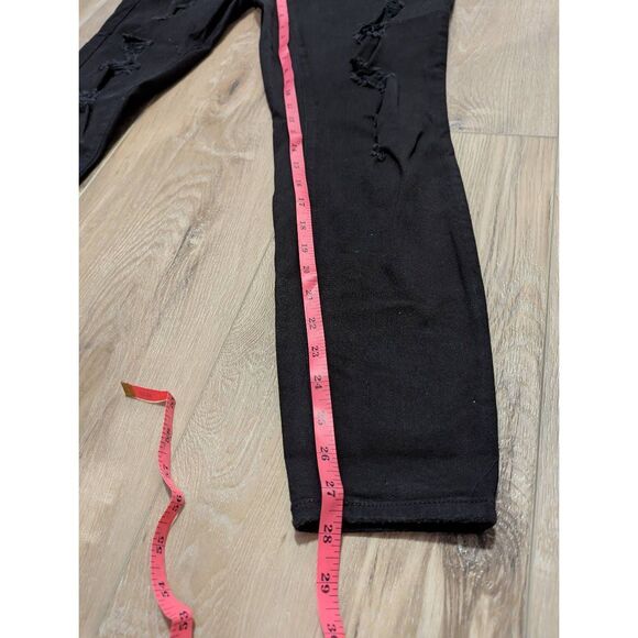 14R Torrid Bombshell Skinny Ripped Black Jeans - Picture 7 of 8